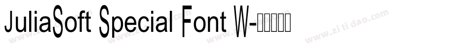 JuliaSoft Special Font W字体转换